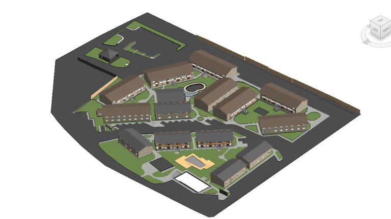 Architectural documentation of a multifamily apartment complex