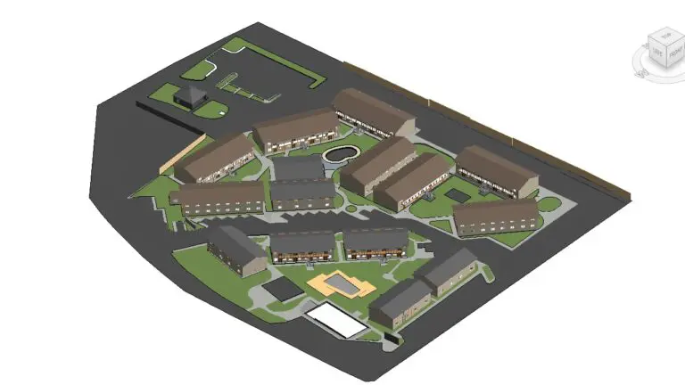 Architectural documentation of a multifamily apartment complex