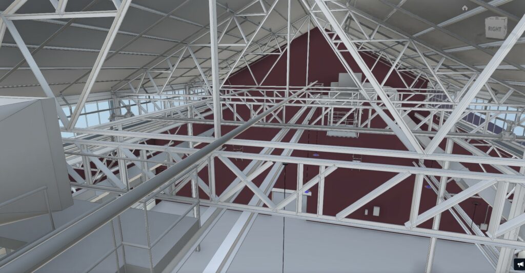 Industrial Facility Scanning and Truss 3D Modeling