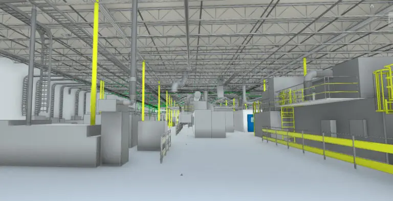 Industrial 3D Laser scanning and CAD modeling in 3D