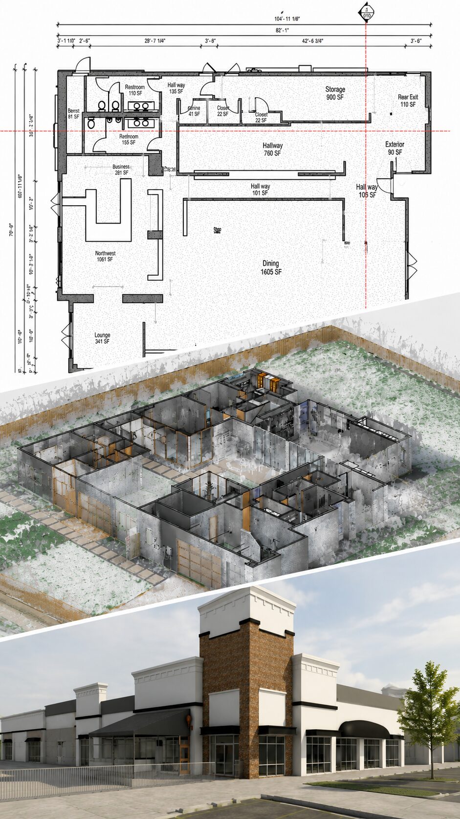 Atlanta building documentation services and existing conditions documentation for commercial buildings