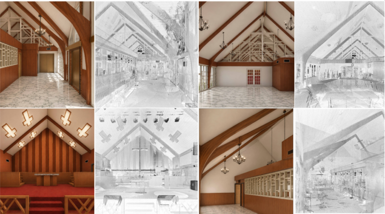 Final deliverable sheet or Revit model view used for existing-condition documentation.