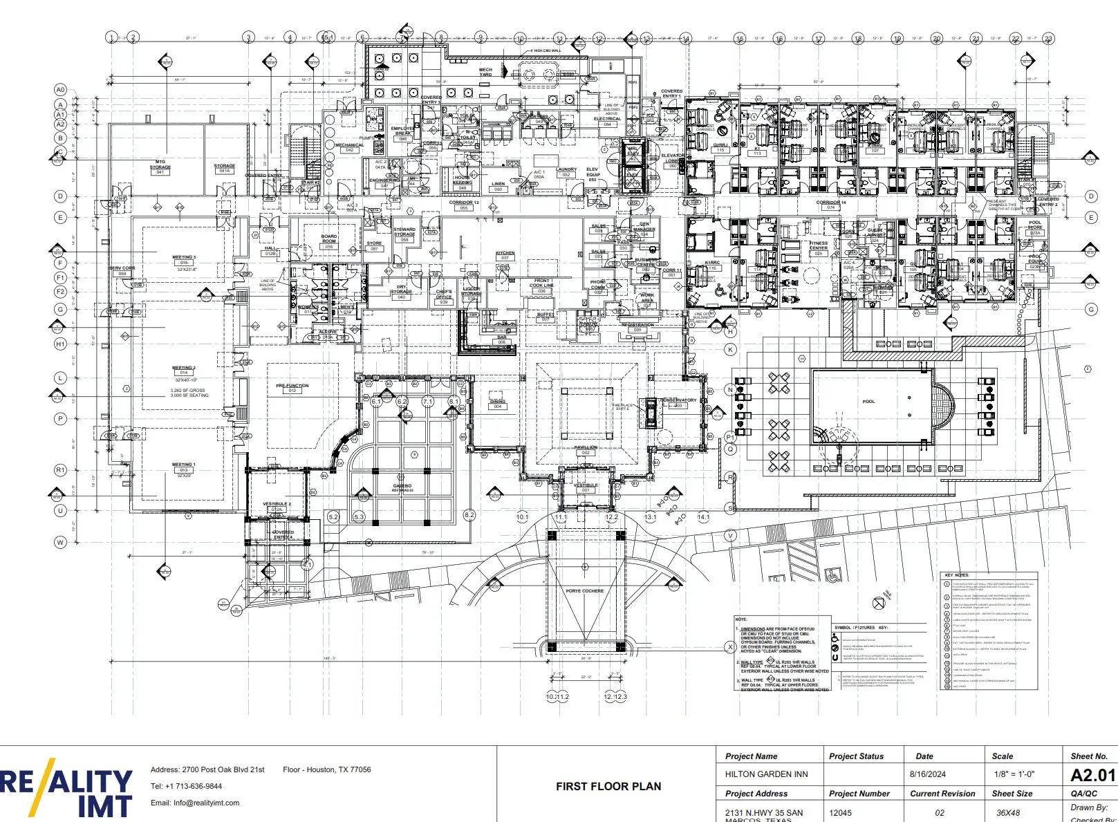 Final deliverable sheet or Revit model view used for existing-condition documentation.