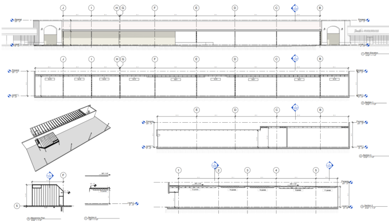 As-Built Structural drawings derived from 3d laser scanning- large facility